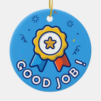 God Job Ceramic Ornament