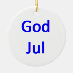 god jul1 ceramic ornament