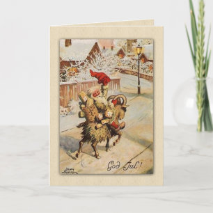 God jul   Christmas  Goat    Sweden Nyström Holiday Card