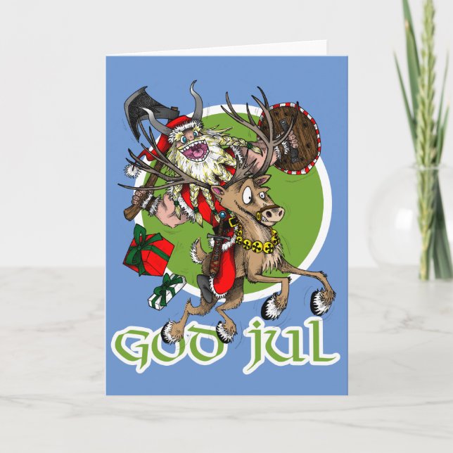 God Jul Christmas Holiday Card (Front)