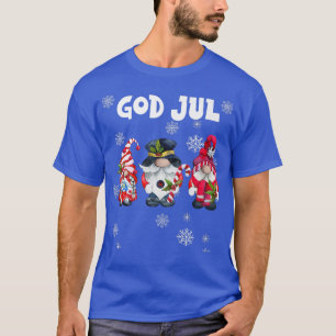 God Jul Elves Scandinavian Swedish Merry Christmas T-Shirt