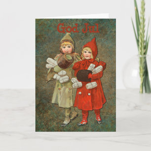God Jul Folded Greeting Card