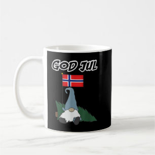God Jul Norwegian Gnome Tshirt Merry Christmas Nor Coffee Mug