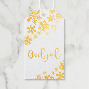 God Jul, Norwegian & Swedish Merry Christmas Gift Tags