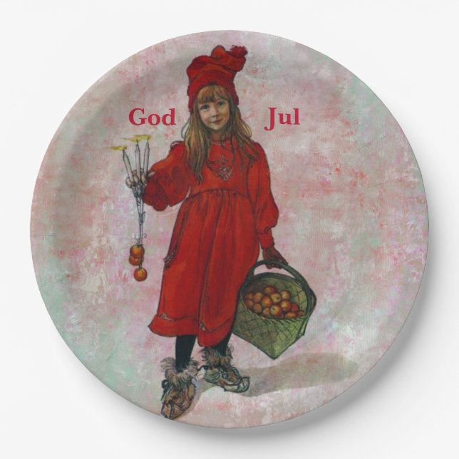 God Jul Paper Plate (Front)