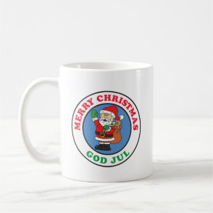 God Jul Swedish Christmas Santa Coffee Mug