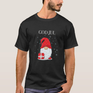 God Jul Swedish Merry Christmas Sweden Tomte Gnome T-Shirt