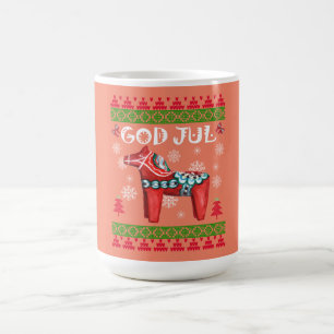 God Jul Ugly Christmas Long Sleeve Scandinavian Da Coffee Mug