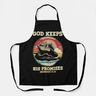 God Keeps His Promises Genesis 9 13 Rainbow Noah A Apron