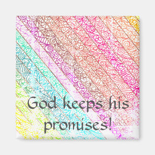 "God Keeps His Promises!" Rainbow Magnet