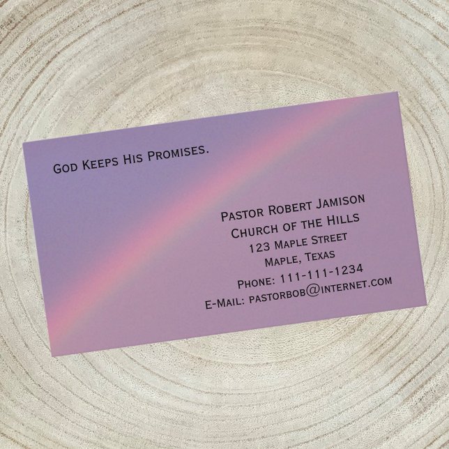 God Keeps His Promises Religious Business Card (Creator Uploaded)