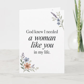 God Knew I Needed You Christian Friendship Card