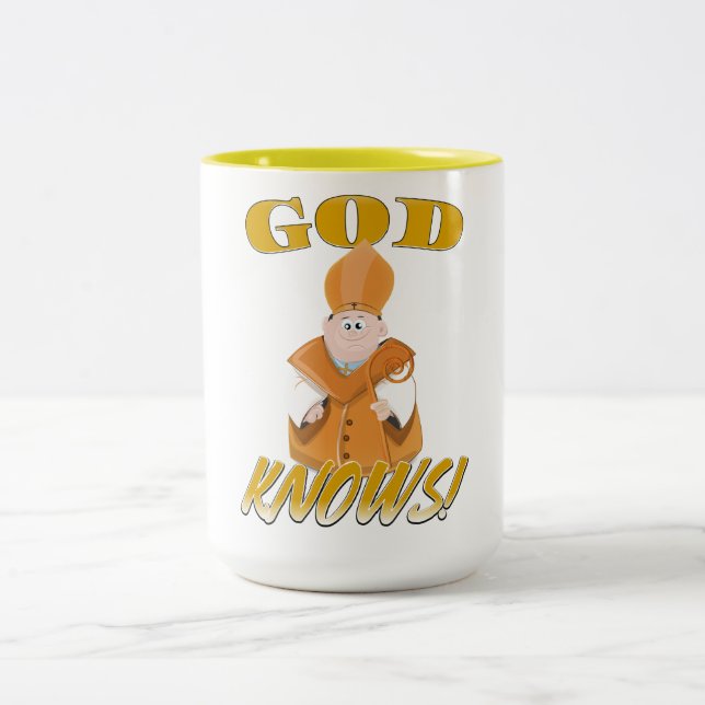 God Knows! Two-Tone Coffee Mug (Center)