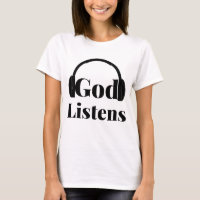 God Listens Faith Based Quote Woman's