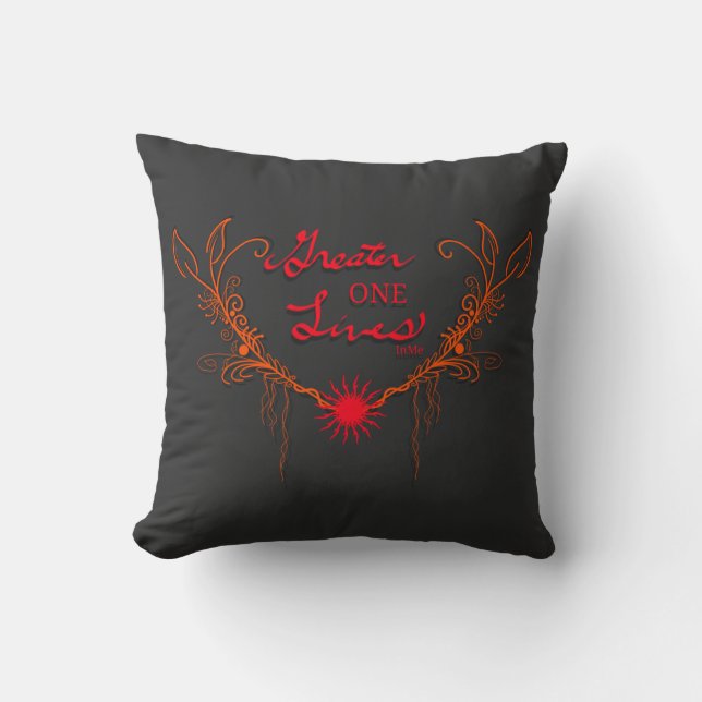 God Lives In Me Cushion (Front)
