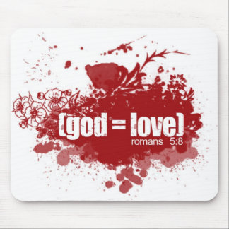 GOD = LOVE copy Mouse Pad