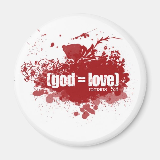 GOD = LOVE magnet (Front)