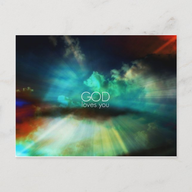 GOD love you Postcard (Front)