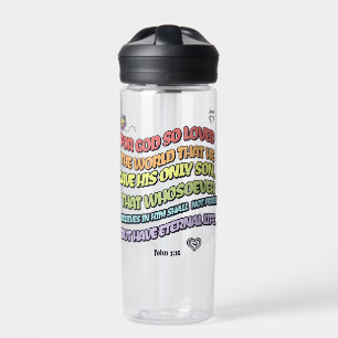 God Loved the World Water Bottle