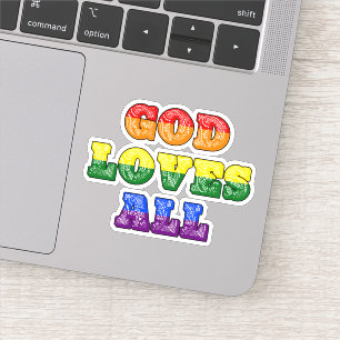 "God Loves All" Gay/LGBTQIA+/Queer Christian Pride