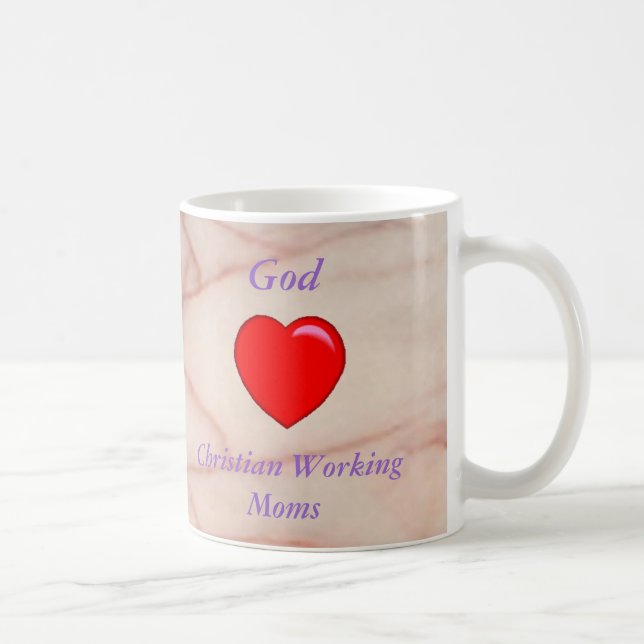 God Loves Christian Working Moms Mug (Right)