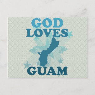 God Loves Guam Postcard