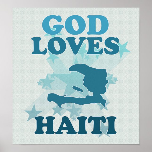 God Loves Haiti Poster (Front)