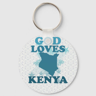 God Loves Kenya Key Ring