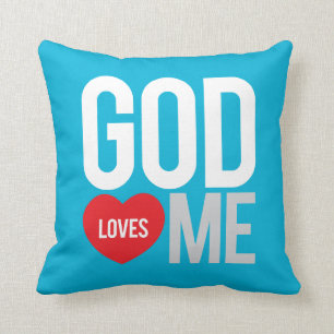 God loves me cushion