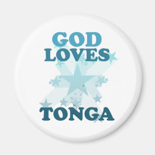 God Loves Tonga Magnet
