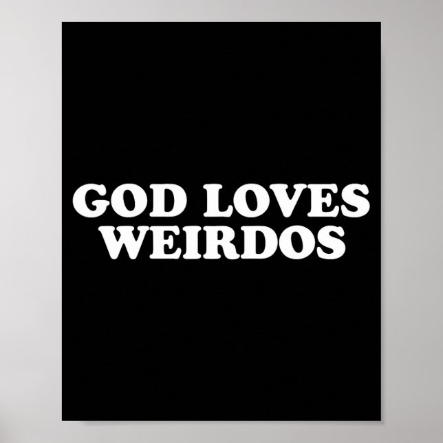 God loves weirdos  poster (Front)