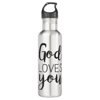 God loves you 710 ml water bottle