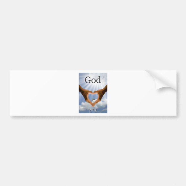 God Loves You Bumper Sticker (Front)