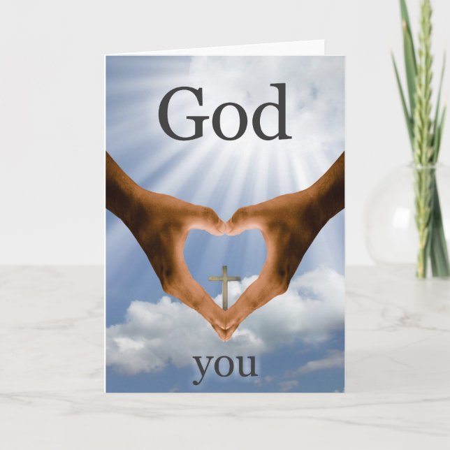 God Loves You Greeting Card (Front)