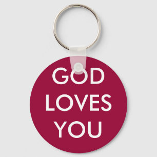 GOD LOVES YOU KEY RING