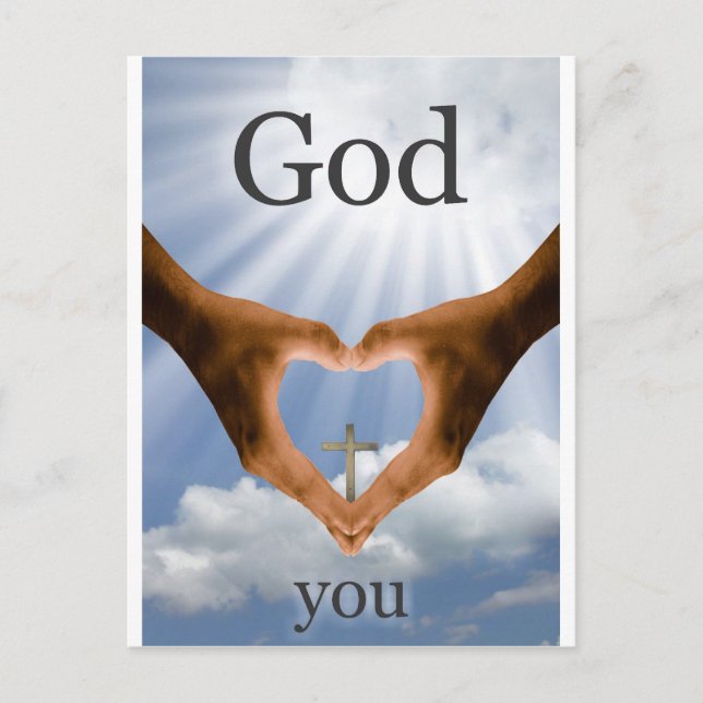 God Loves You Postcard (Front)