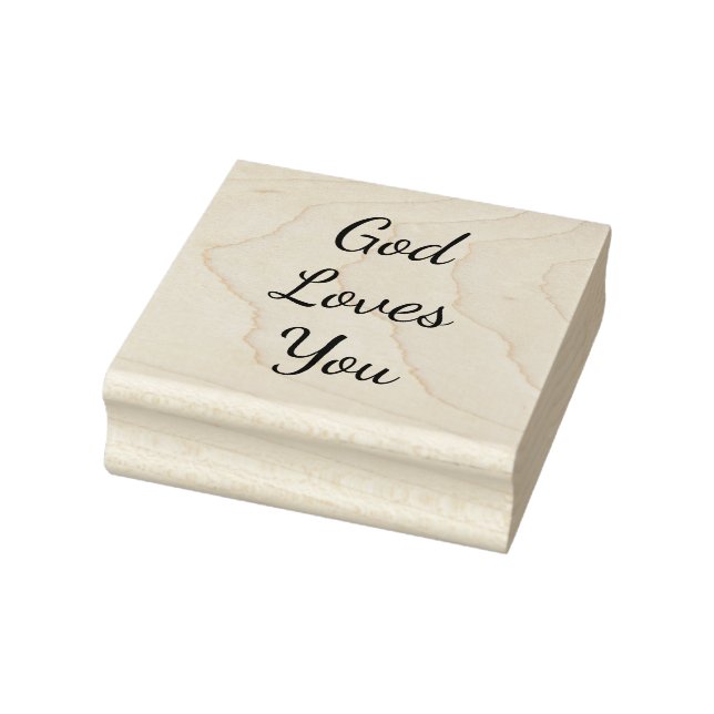 God Loves You Rubber Stamp (Stamp)