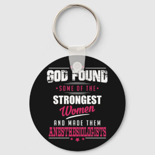 God Made Anesthesiologists Hilarious Profession D Key Ring