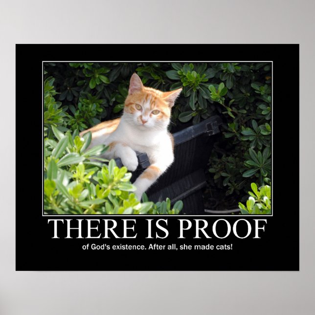 God Made Cats Artwork Poster (Front)