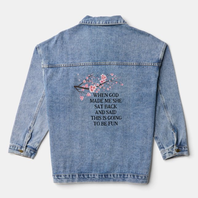 God Made Denim Jacket (Back)