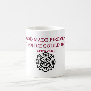 God Made Firemen Mug