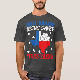 God Made Jesus Saved Teas RaisedTeas Pride Flag Ma T-Shirt