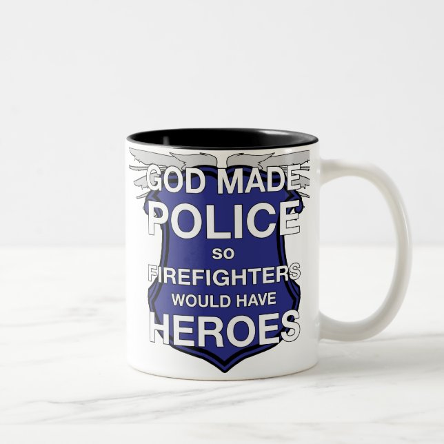 God Made Police Coffee Mug (Right)