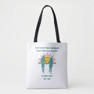 God Made Them Beach Love Luxury  Tote Bag