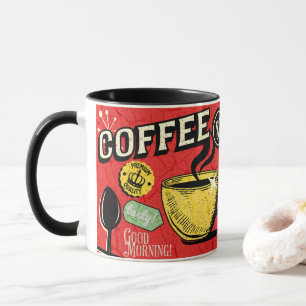 God moring coffee Really classic style art Father Mug