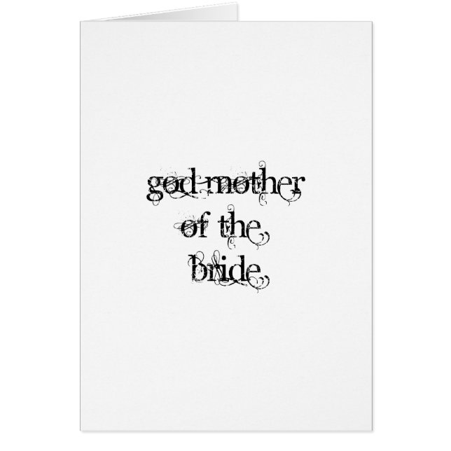 God Mother of the Bride (Front)