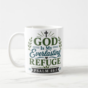God My Everlasting Refuge Encouraging Verse Coffee Mug