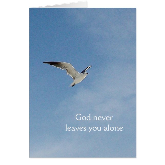 "God never leaves..." (Front)
