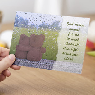 God Never Wanted us to Walk Alone - I'm Here for Y Thank You Card