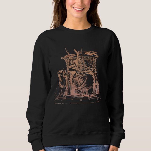 God Odin Ancient Norse Medieval Nordic Myth Sweatshirt (Front)